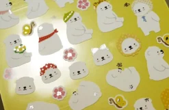 Spring Cozy Bear Deco Sticker