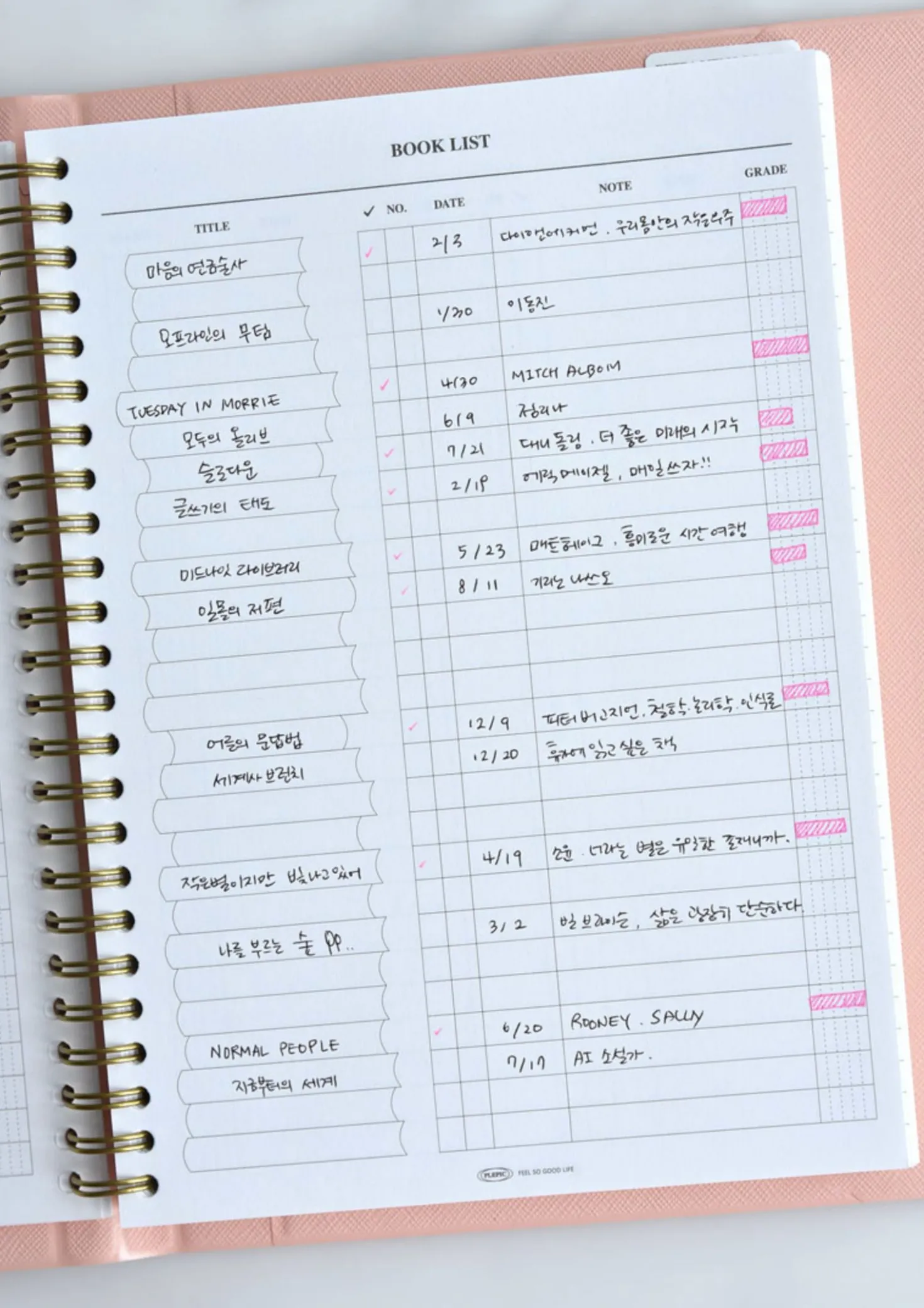 Spring Gentle Slim Fit Planner