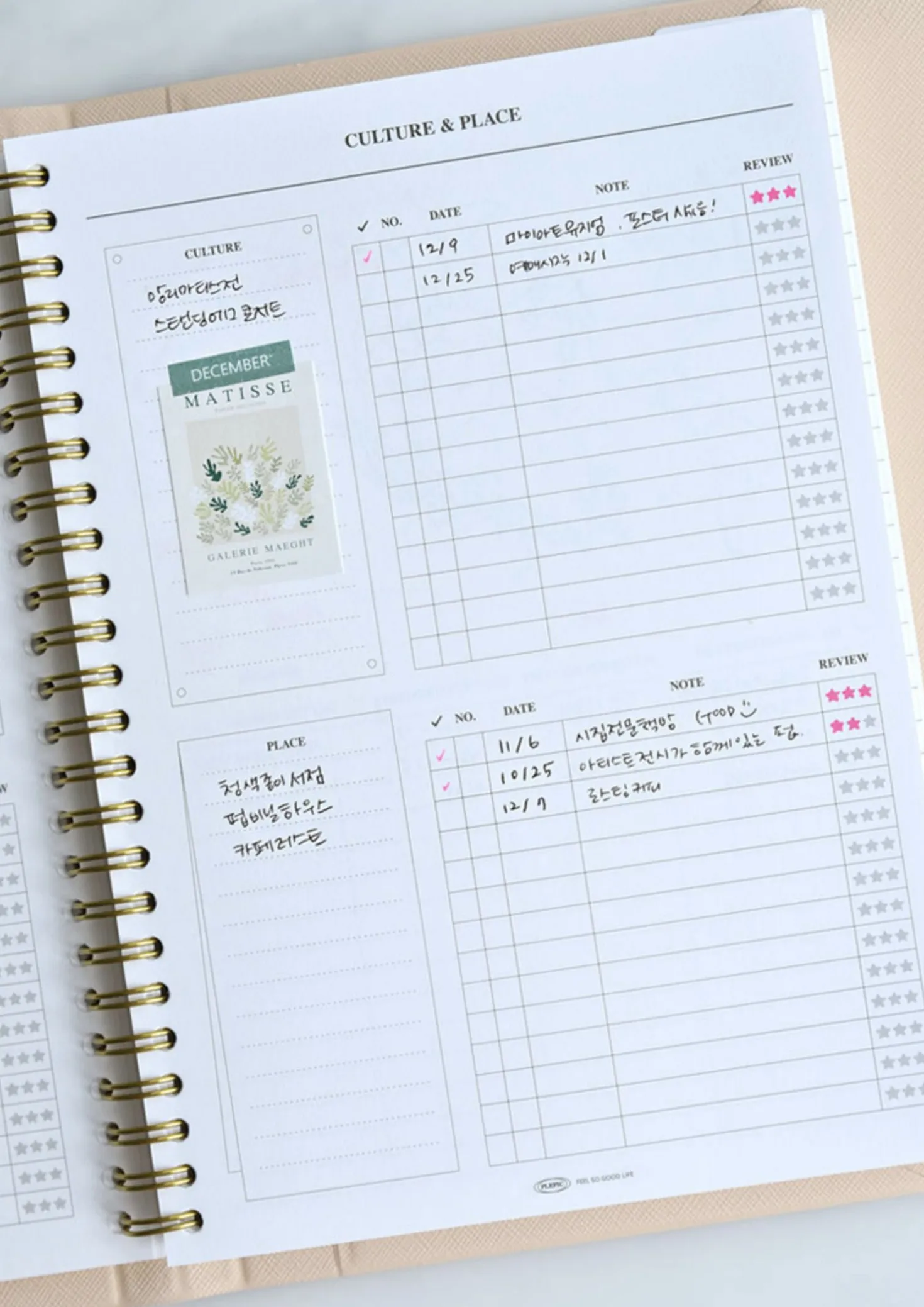 Spring Gentle Slim Fit Planner
