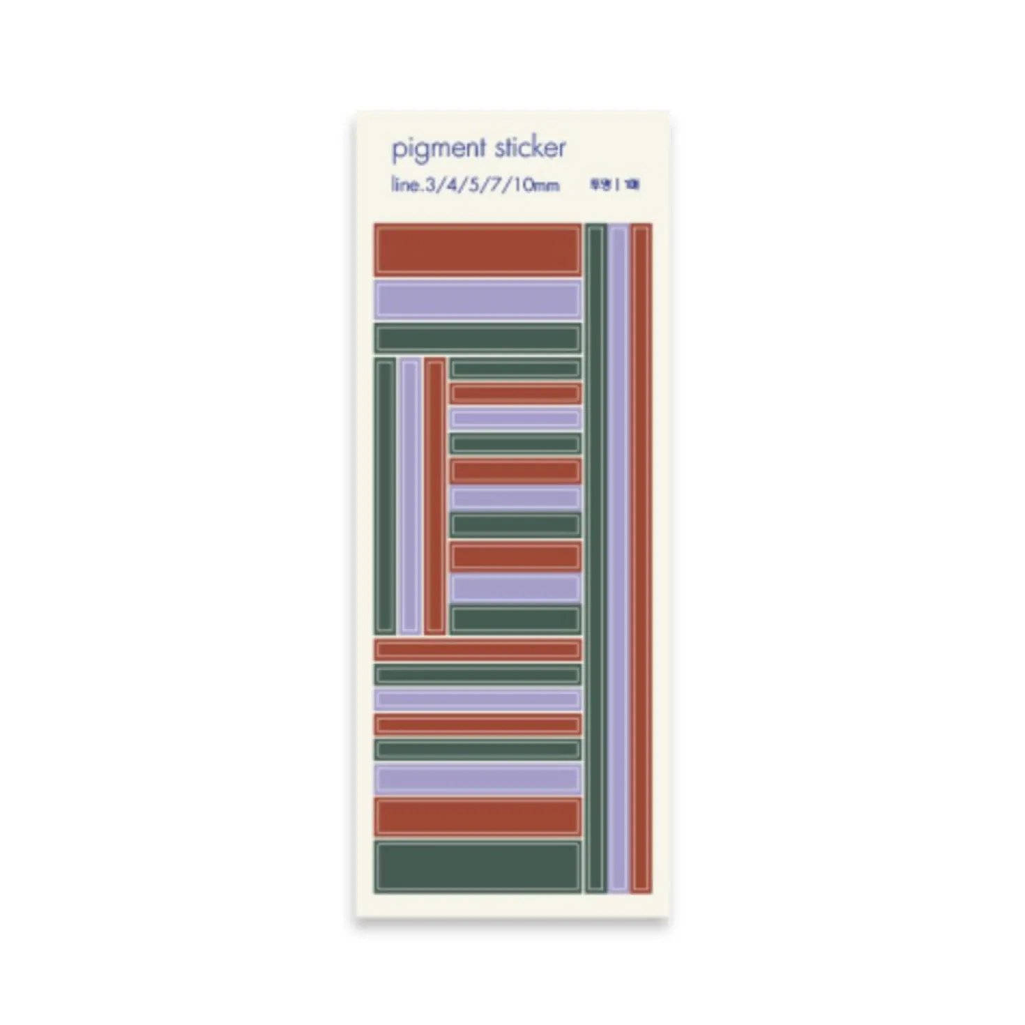 Square Pigment See-through Sticker