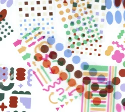 Square Pigment See-through Sticker