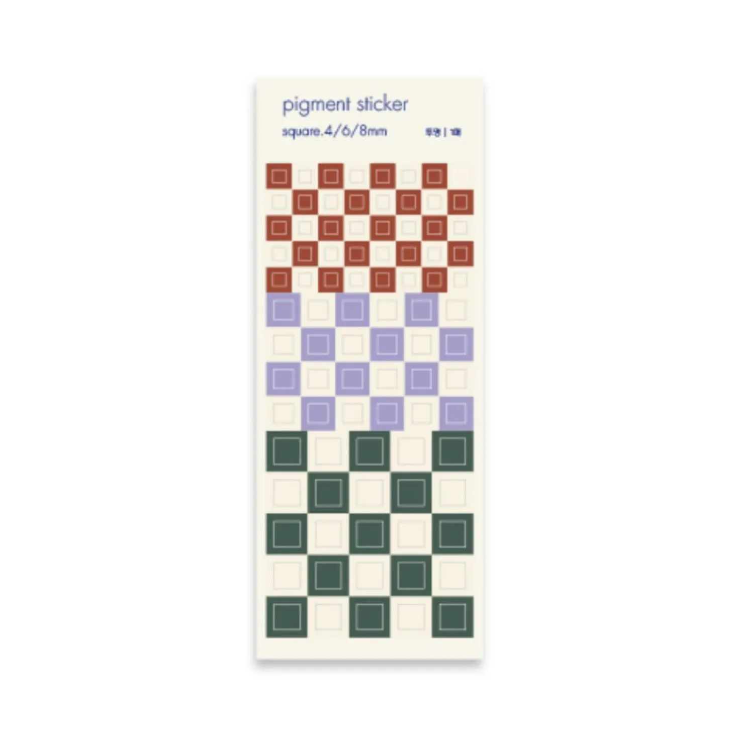 Square Pigment See-through Sticker