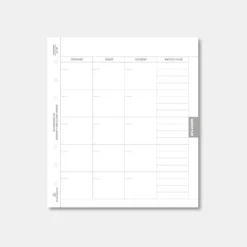 Square Plan 6 Ring A6 Wide Note Refill
