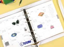 Square Plan 6 Ring A6 Wide Note Refill
