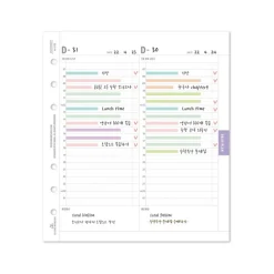 Square Plan 6 Ring A6 Wide Note Refill