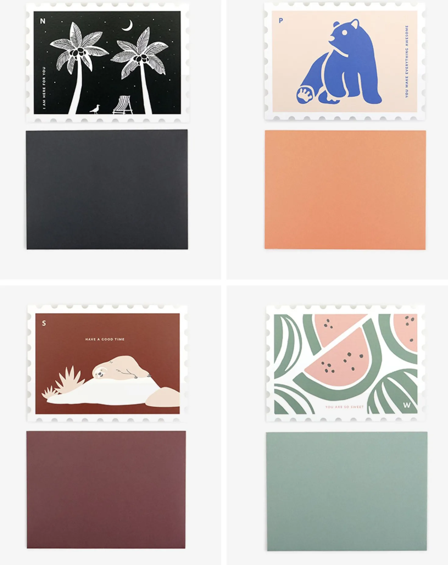 Stamp Message Card