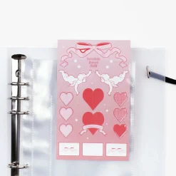 Sticker 6 Ring A5 Binder + Pocket Set