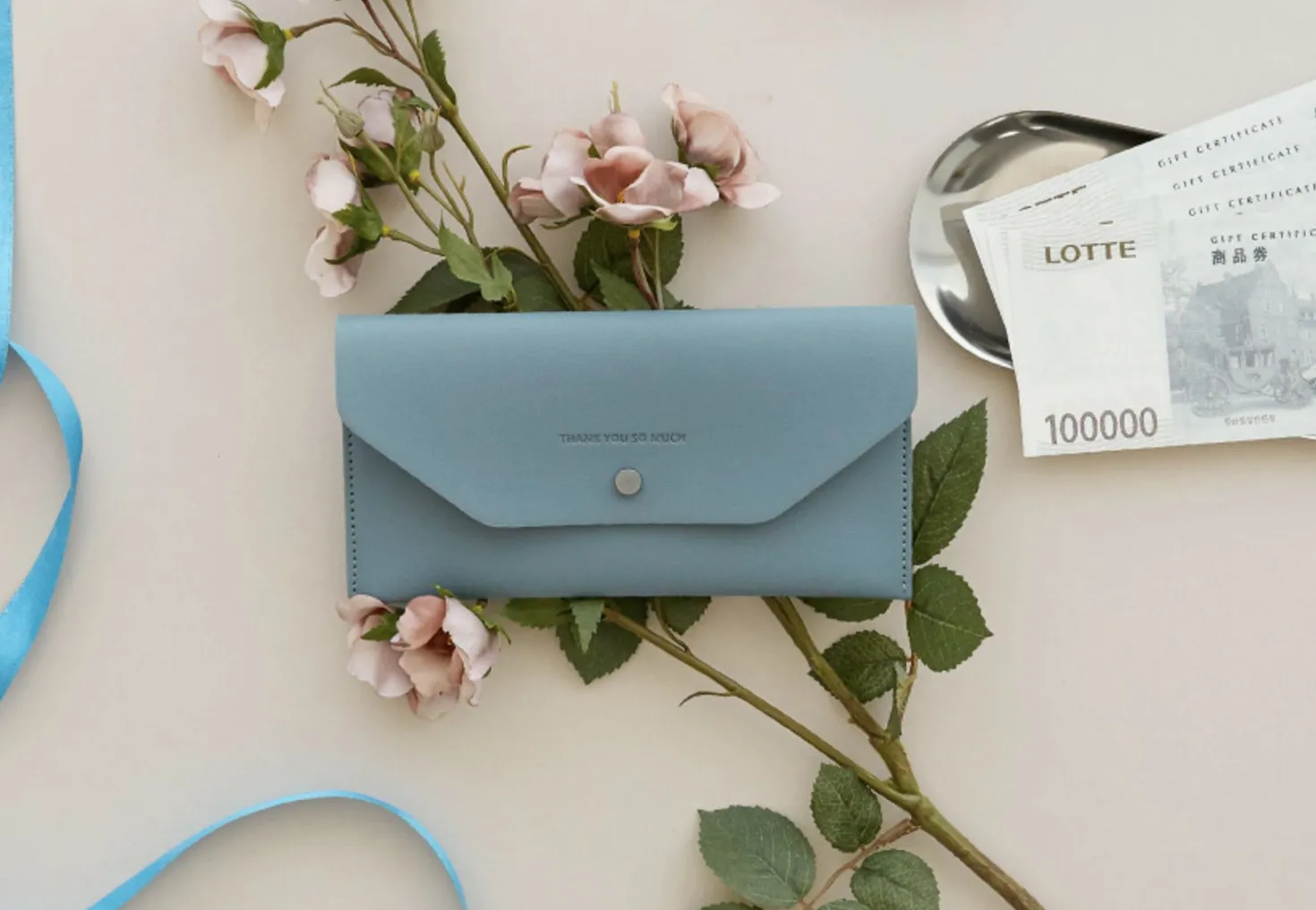Thank You Vegan Leather Slim Pouch