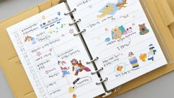 Time Tracking 6 Ring A6 Planner Refill