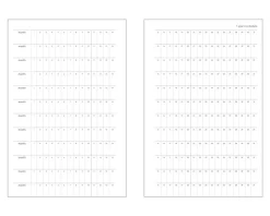 Time Tracking 6 Ring A6 Planner Refill