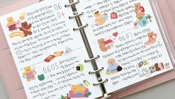 Time Tracking 6 Ring A6 Planner Refill