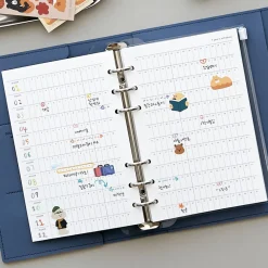 Time Tracking 6 Ring A6 Planner Refill