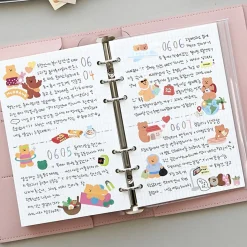 Time Tracking 6 Ring A6 Planner Refill