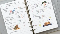 Time Tracking 6 Ring A6 Planner Refill
