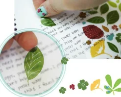 Transparent Leaf Deco Sticker