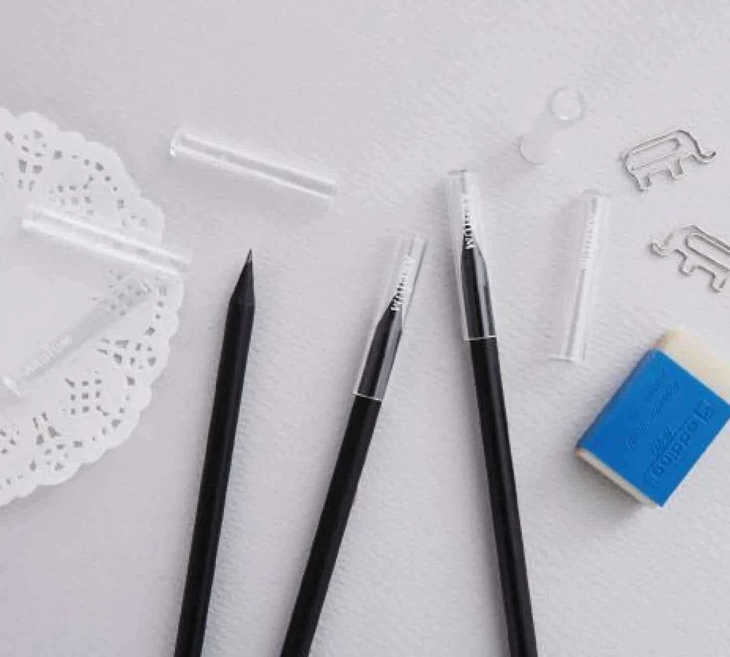 Transparent Pencil Cap Set