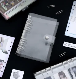 Transparent 6 Ring A6 PVC Binder
