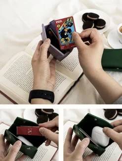 Triangle Leather Card Case