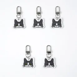 Tuxedo Cat Emoji Acrylic Key Ring