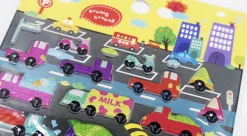 Types of Vehicles Puffy Sticker
