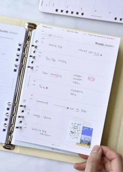 Up&Down Index 6 Ring A5 Planner Refill