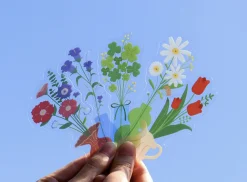 Vase Flower Clear Bookmark