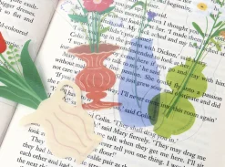 Vase Flower Clear Bookmark