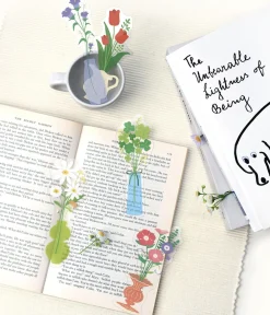 Vase Flower Clear Bookmark