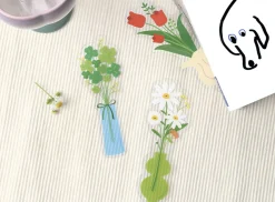 Vase Flower Clear Bookmark