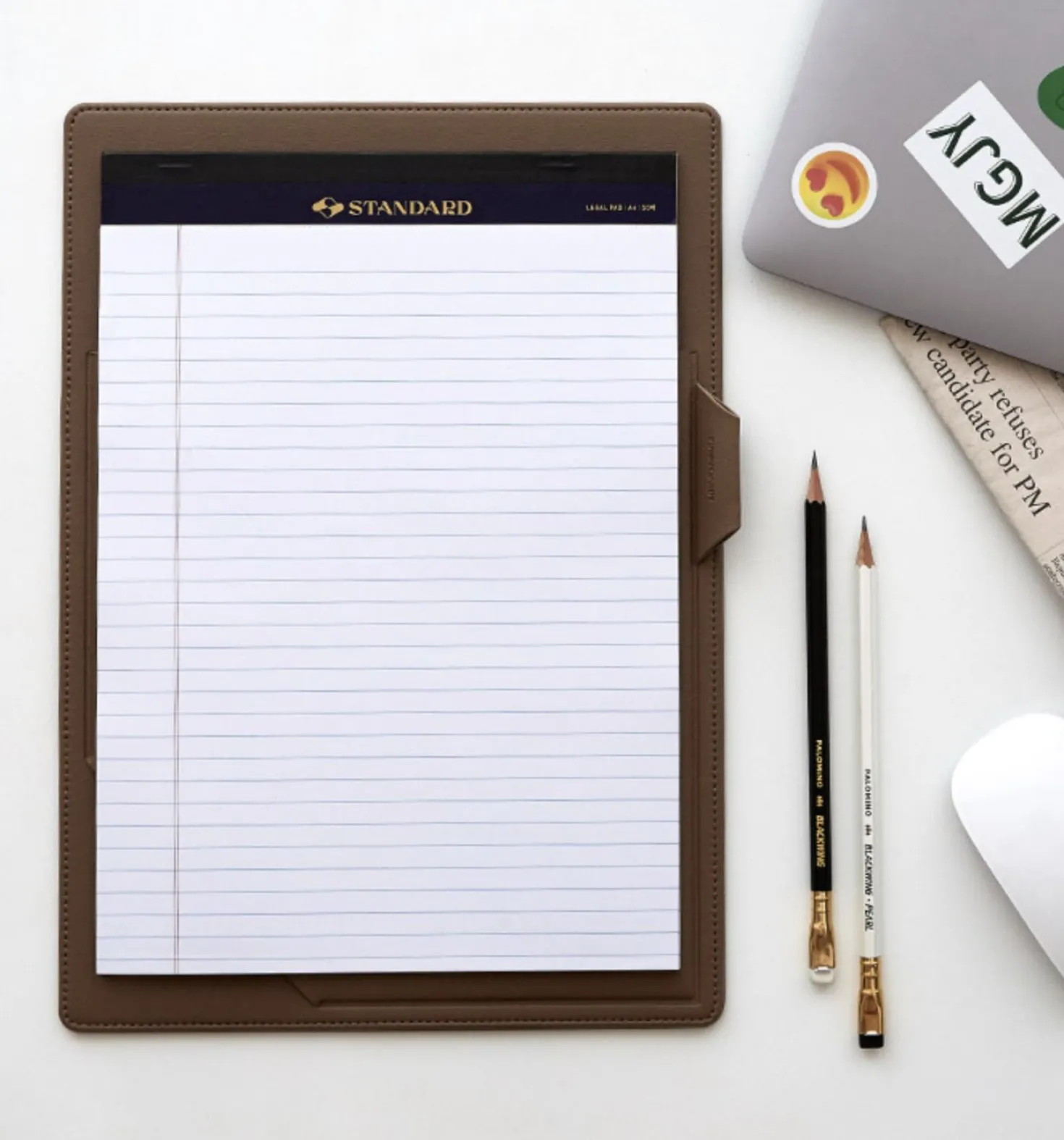 Vegan Leather A4 Notepad Holder