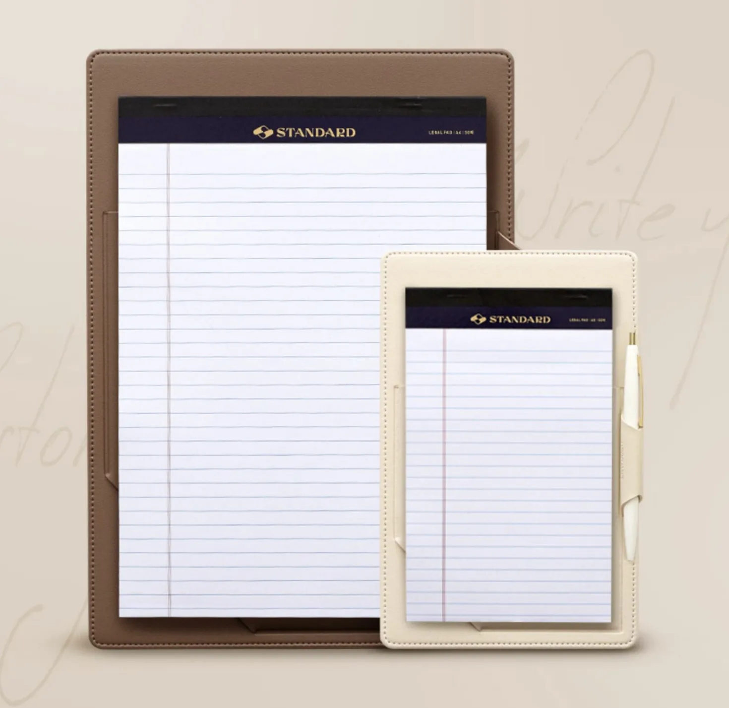 Vegan Leather A4 Notepad Holder