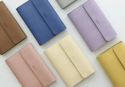 Vegan Leather A5 Notepad & Pen Organizer Set
