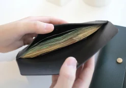 Vegan Leather Cash Envelope Pouch