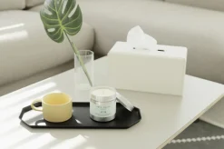 Vegan Leather Octagon Tray