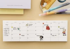 Vegan Leather Simple Semi Year Weekly Planner