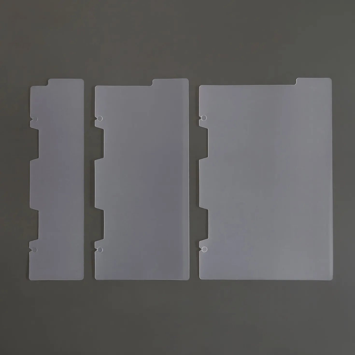 Vertical Translucent 6 Ring A5 Index Tabs