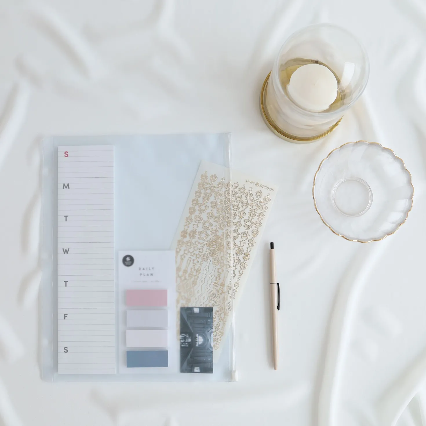 Vertical Weekly Schedule Sticky Note