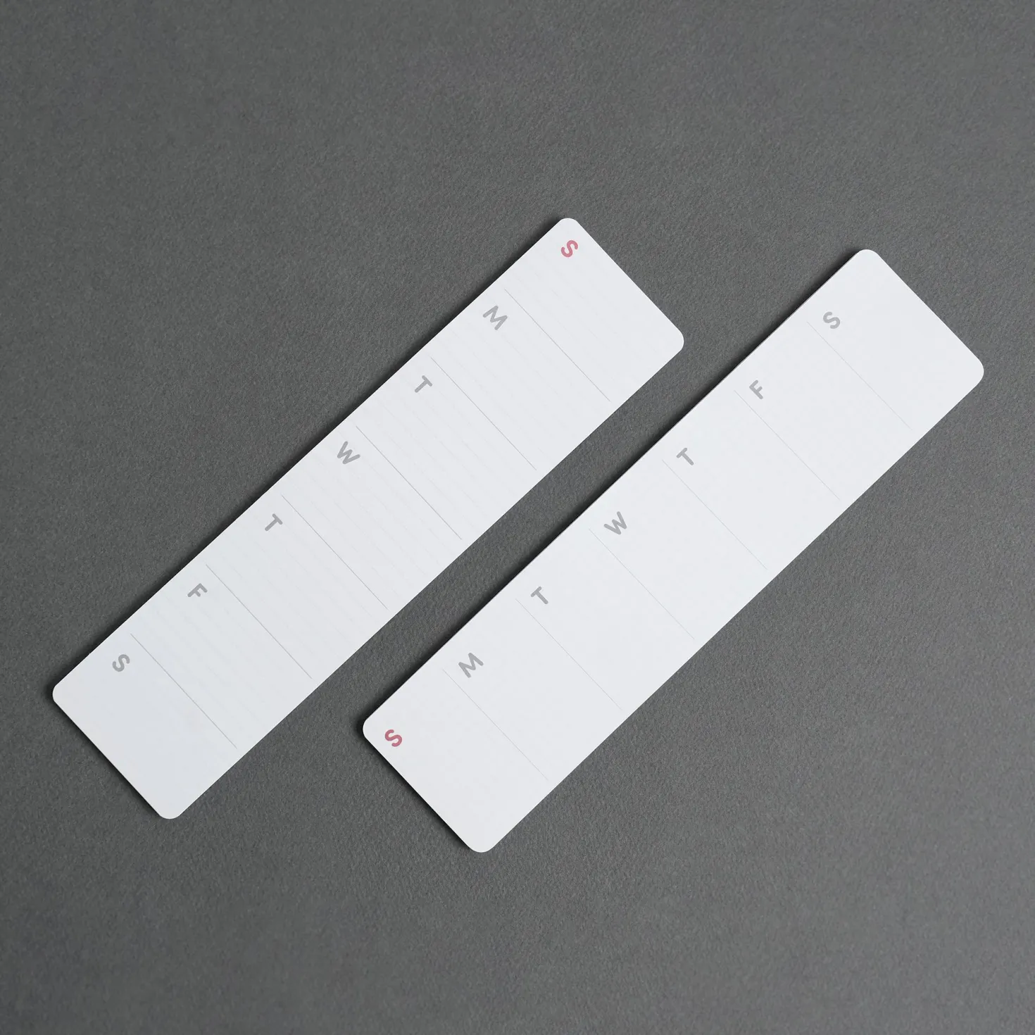 Vertical Weekly Schedule Sticky Note