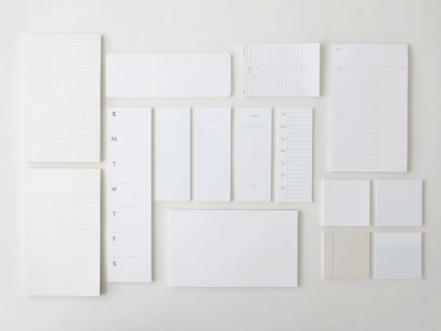 Vertical Weekly Schedule Sticky Note