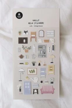 Vintage House Deco Sticker