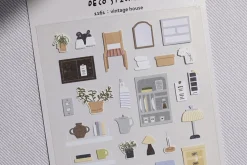 Vintage House Deco Sticker