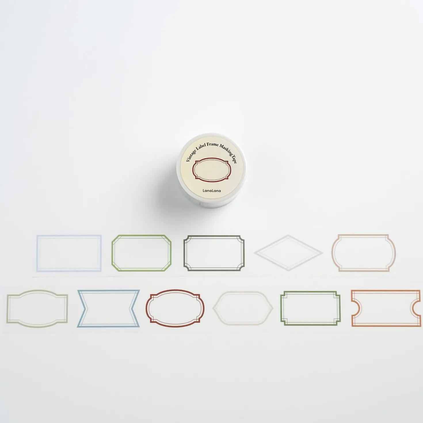 Vintage Label Frame Masking Tape