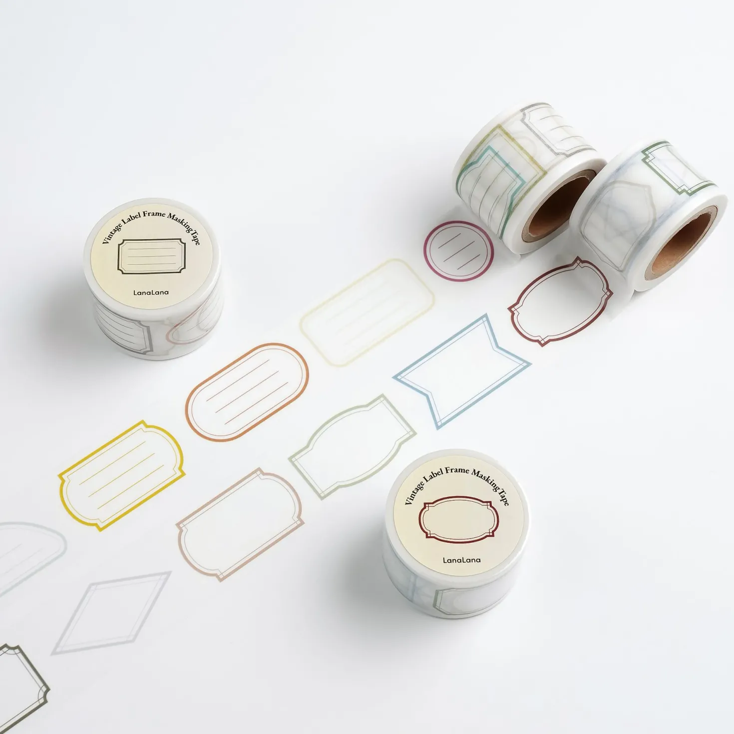 Vintage Label Frame Masking Tape