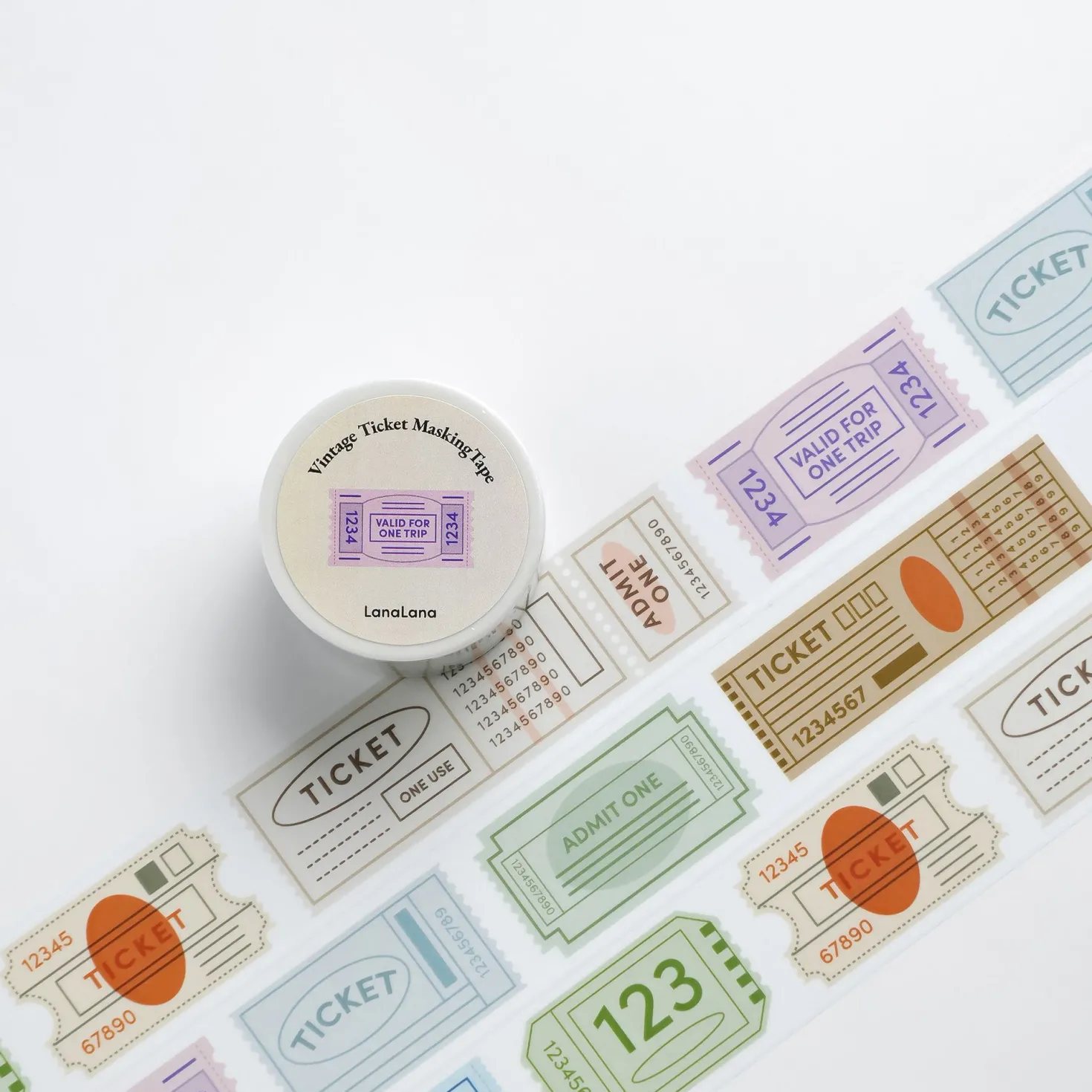 Vintage Ticket Masking Tape