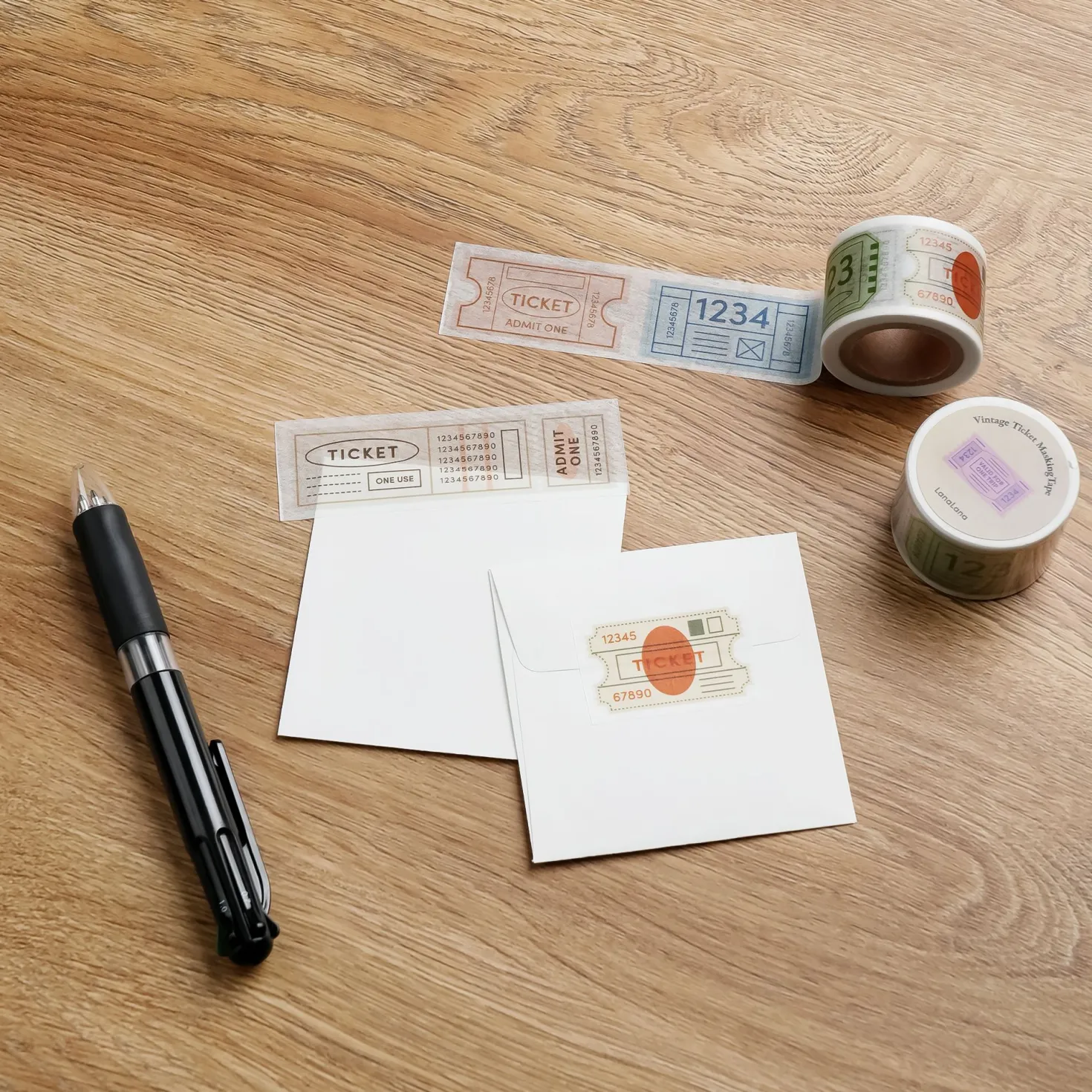 Vintage Ticket Masking Tape
