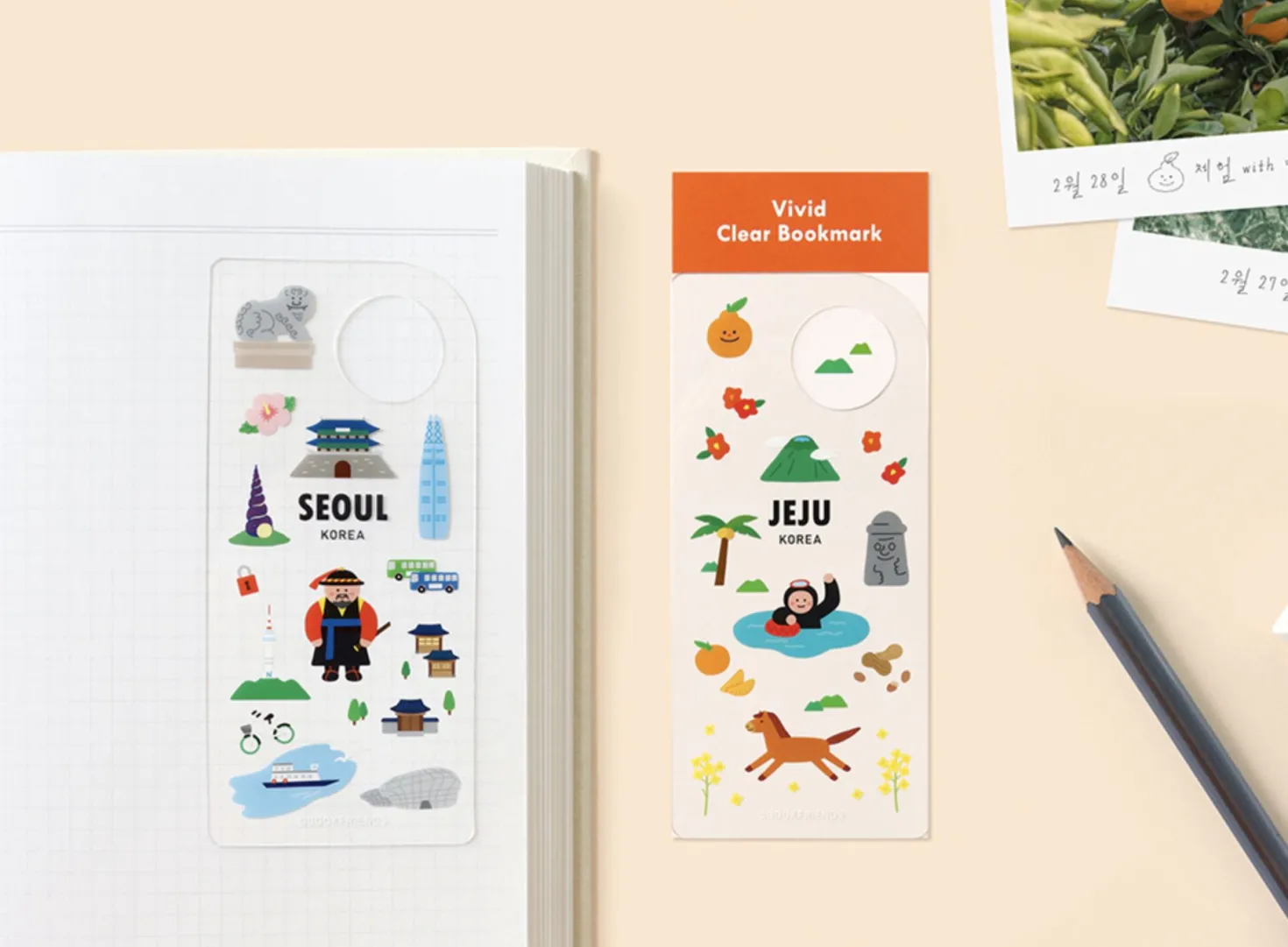 Vivid Clear Bookmark