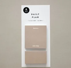 Warm Tone Daily Plan Sticky Note
