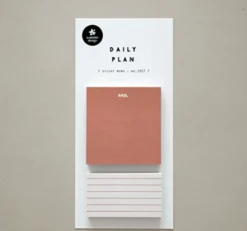 Warm Tone Daily Plan Sticky Note