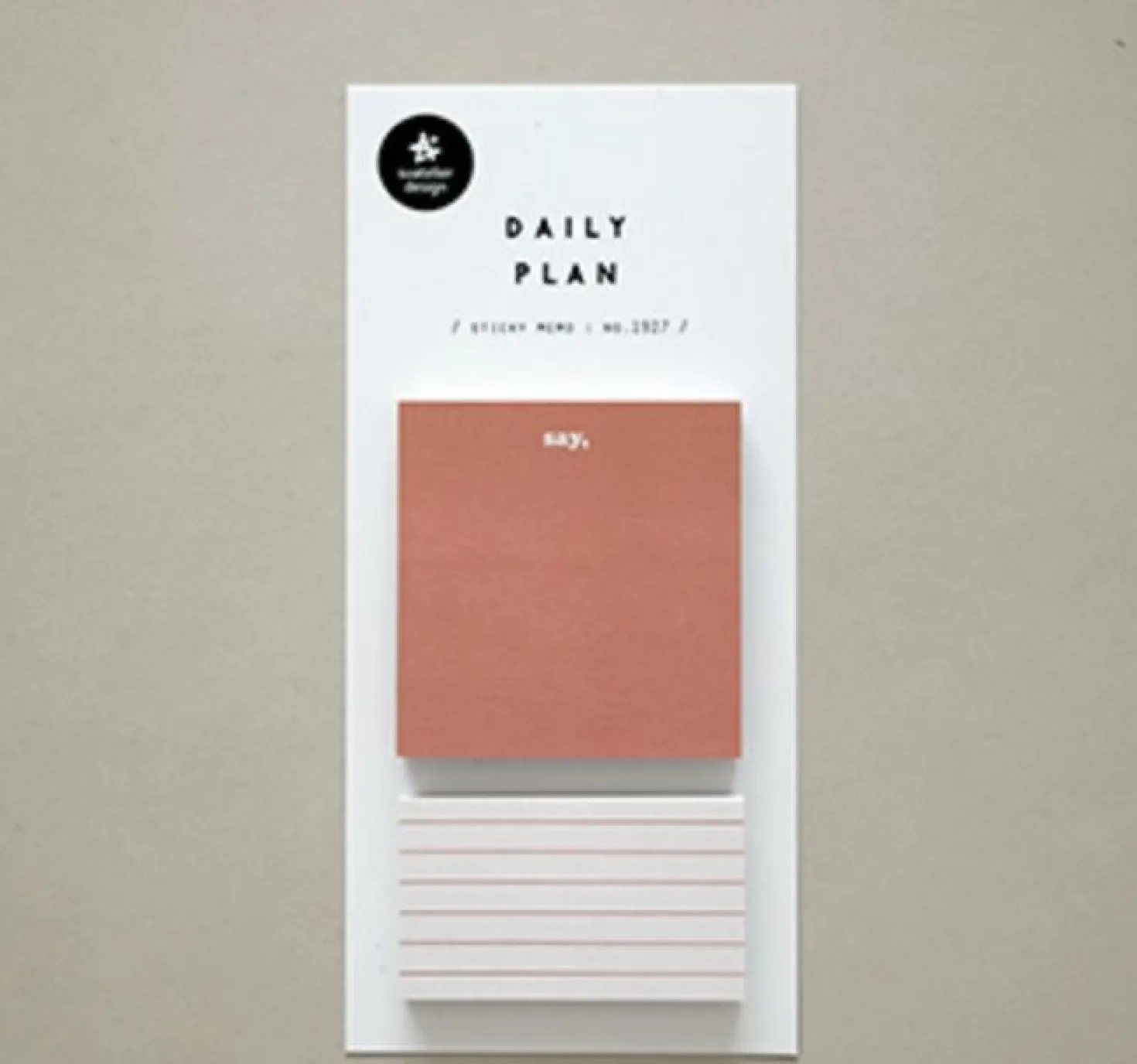 Warm Tone Daily Plan Sticky Note