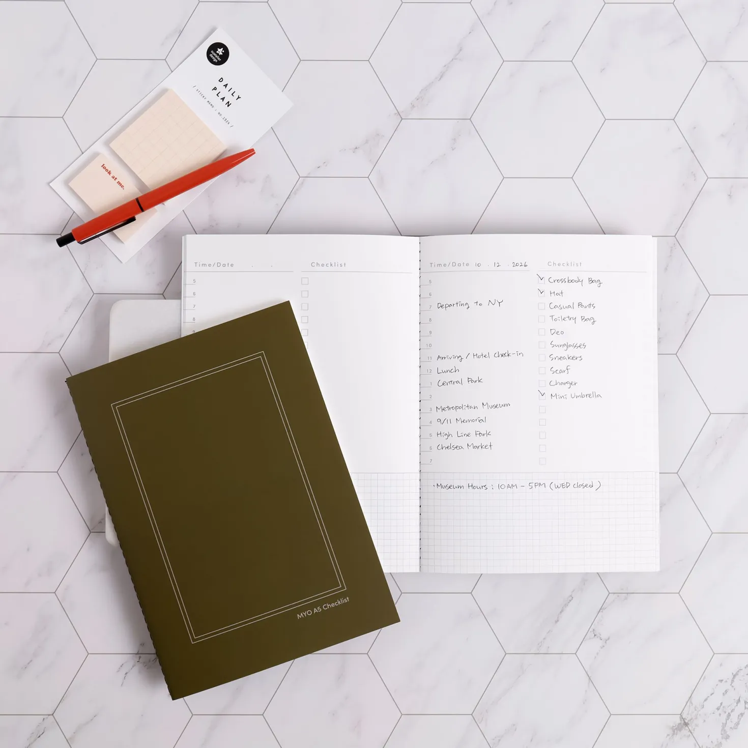 Warm Tone Daily Plan Sticky Note